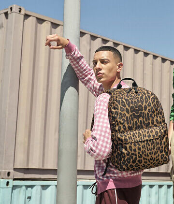 Leopard Print Backpack