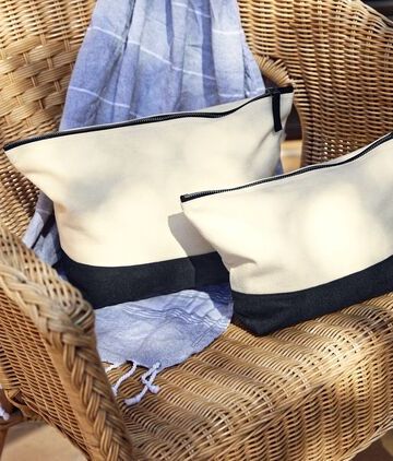 Dipped Base Canvas Accessory Bag